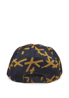 Ermenegildo Zegna Vintage printed mesh baseball cap - Blue