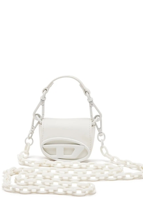 Diesel 1DR Chain XXS leather cross body bag - White