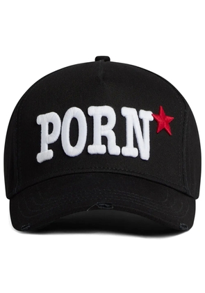 DSQUARED2 logo-embroidered cotton baseball cap - Black