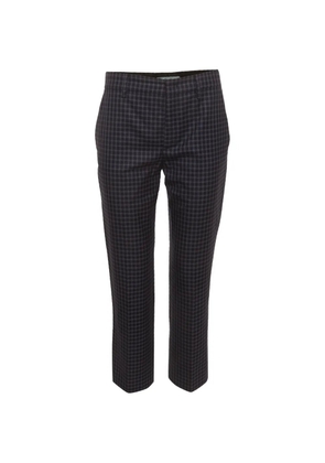 Prada Pre-Owned plaid-pattern tailored trousers - Blue