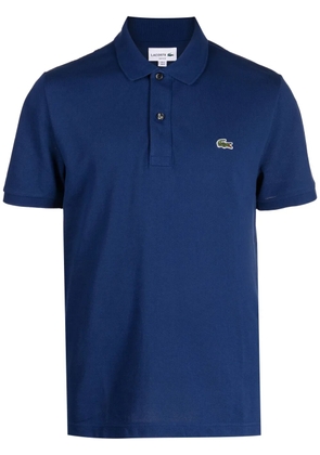 Lacoste logo-patch cotton polo shirt - Blue