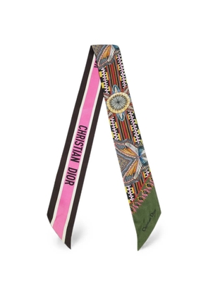 Christian Dior Pre-Owned Mitzah butterfly-print scarf - Green
