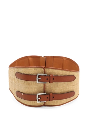Ralph Lauren Vintage woven-straw belt - Neutrals