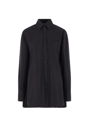 Max Mara pleated-back button-up shirt - Black