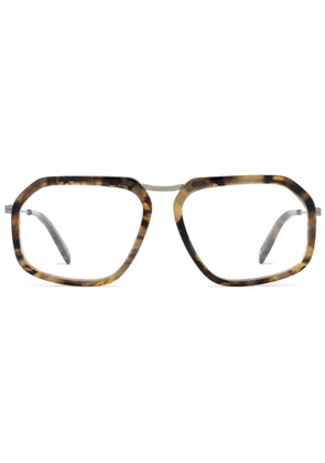 Zegna pilot-frame glasses - Brown