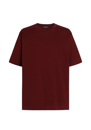 Dolce & Gabbana cotton T-shirt with logo - Red