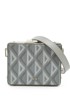 Christian Dior Pre-Owned 2022 mini CD Diamond lock-case clutch bag - Grey