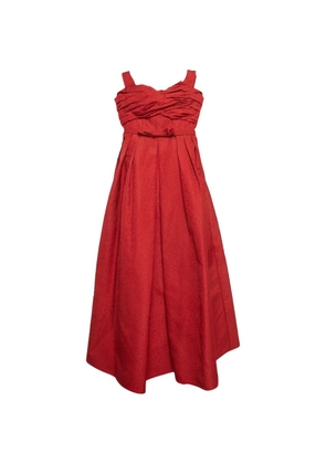 Self-Portrait 2021 textured-jacquard off-shoulder midi dress