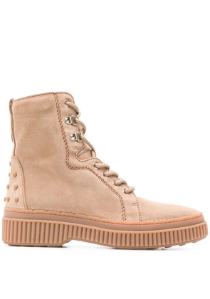 Tod's military boots - Neutrals