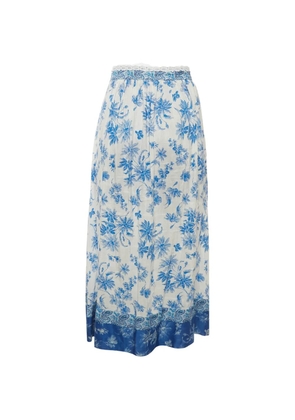 SANDRO floral-print skort - Blue