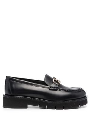 Ferragamo Rolo chunky leather loafers - Black