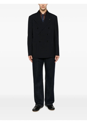 Valentino Garavani double-breasted peak-lapel jacket - Blue