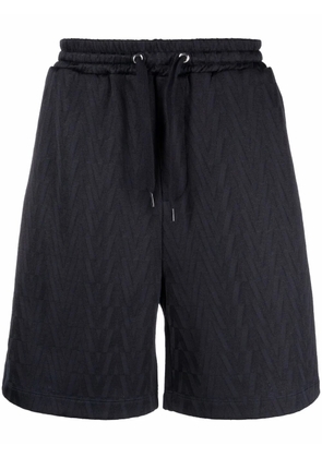 Valentino Garavani monogram jersey track shorts - Blue