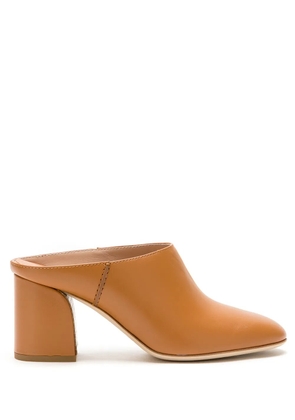 Tod's 70mm leather mules - Brown