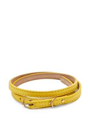 Balenciaga Pre-Owned slim buckle belt - Yellow
