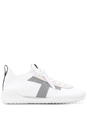 Tod's ribbed lace-up sneakers - White