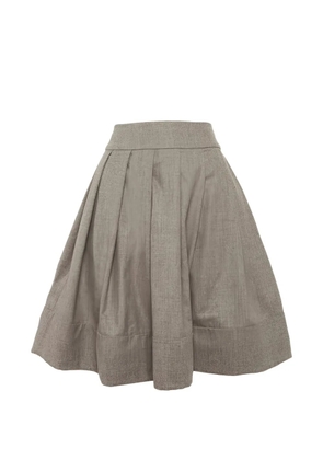 Celine Pre-Owned pleated mini skirt - Grey