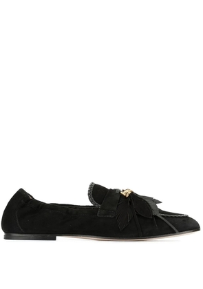 Tod's feather appliqué loafers - Black
