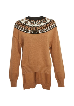 Fendi Pre-Owned round-neck sweater - Brown
