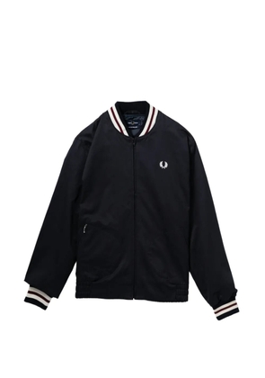 Fred Perry logo-embroidered bomber jacket - Blue