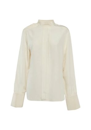 Prada Pre-Owned pleated satin blouse - Neutrals