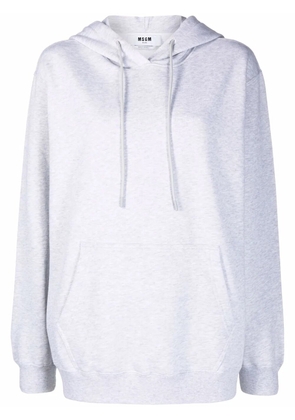 MSGM logo-print hoodie - Grey