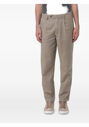 Re-Hash slim-fit pleated trousers - Brown