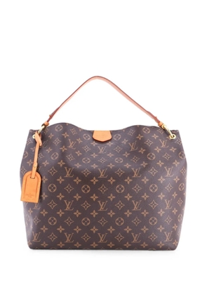 Louis Vuitton Pre-Owned Graceful Handbag Monogram Canvas MM hobo bag - Brown