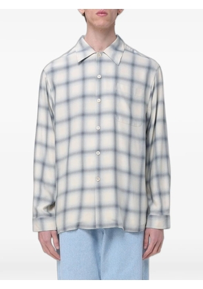 OUR LEGACY Every check-print long-sleeve shirt - Neutrals