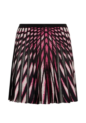 Roberto Cavalli Ray Of Paradise pleated mini skirt - Black