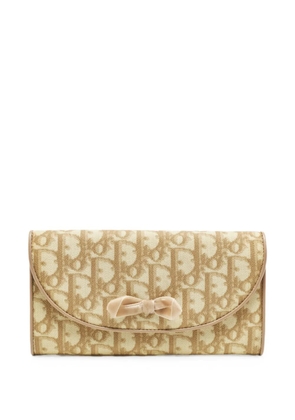 Christian Dior Pre-Owned 2005 Trotter bow-detail wallet - Neutrals
