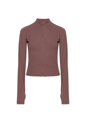 Nike zip-up thumb-slot sweater - Brown