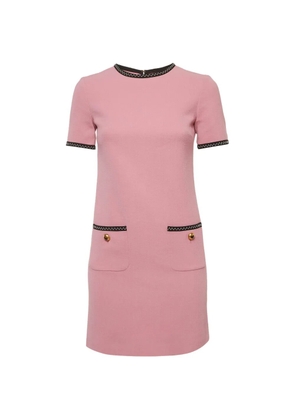 Moschino Pre-Owned contrast-trim mini dress - Pink