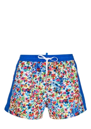 DSQUARED2 floral-print swim shorts - Blue