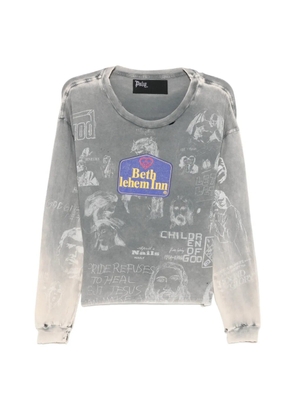 Paly graphic-print long-sleeves T-shirt - Grey