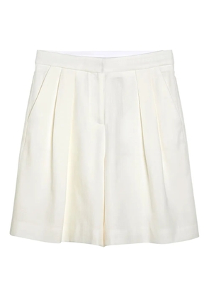 Margaux Lonnberg straight-leg short shorts - White