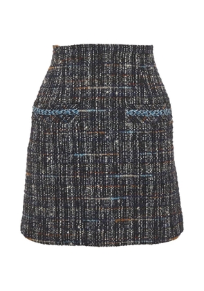 SANDRO tweed mini skirt - Blue