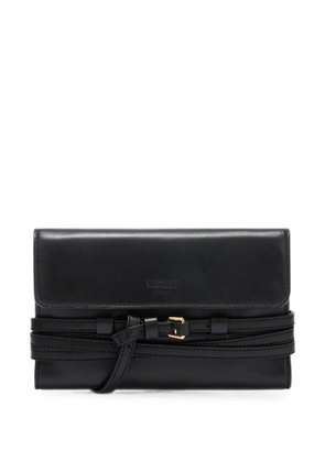 Moschino buckle-detail wallet - Black