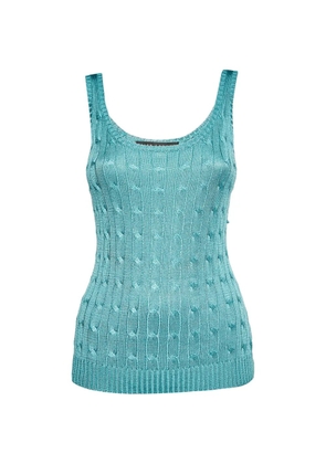 Ralph Lauren Vintage cable knit tank top - Blue
