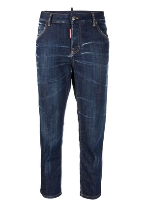DSQUARED2 low-rise cropped jeans - Blue