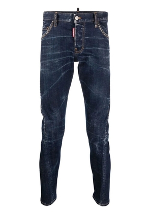 DSQUARED2 stud-embellished skinny jeans - Blue