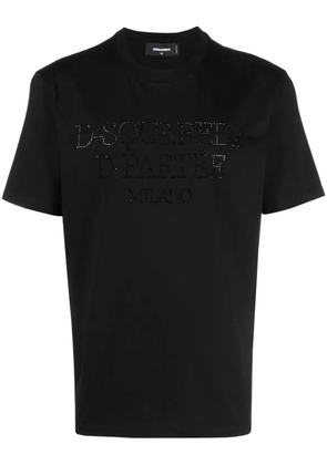 DSQUARED2 studded-logo cotton T-shirt - Black