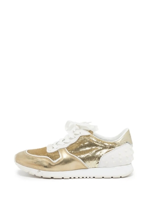 Tod's Vintage sequinned sneakers - Gold