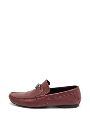 Versace Pre-Owned Medusa leather loafers - Red