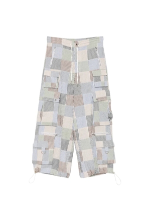Cynthia Rowley Millie patchwork cargo pants - Blue