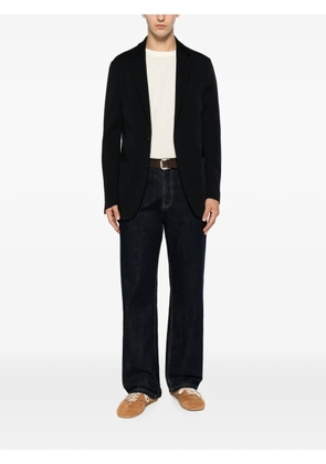 Canali single-breasted notched-lapel blazer - Black