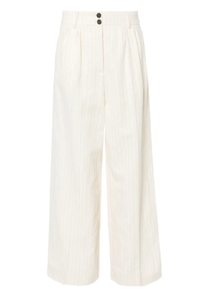 AllSaints Payton striped twill trousers - Neutrals