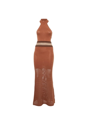 House Of Harlow Naomh crochet maxi dress - Brown