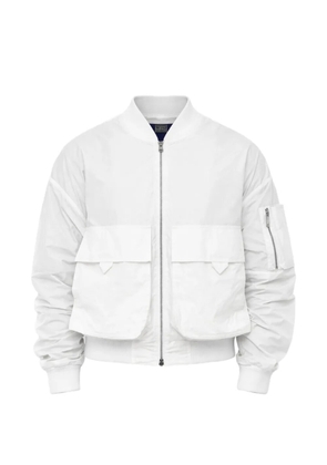 DSQUARED2 zipped pocket bomber jacket - White