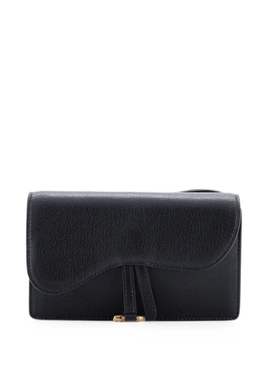 Christian Dior Pre-Owned Saddle Rectangular Leather belt bag - Black